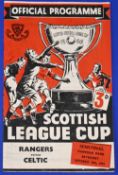 1951 Scottish League Cup s/f at Hampden Park, Rangers v Celtic 13 October 1951 programme; small tear