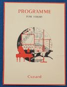 1952 Manchester Utd Tour of United States of America travel by Cunard Liner RMS Queen Elizabeth, the