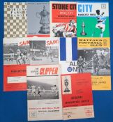 1967-70 Manchester United Football Programmes Aways v Arsenal, Stoke, Watford, West Bromwich Albion,