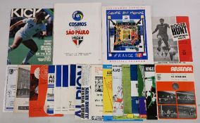 Selection of football programmes 1963/64 Leeds Utd v Juventus 1964/65 Manchester Utd v Everton (