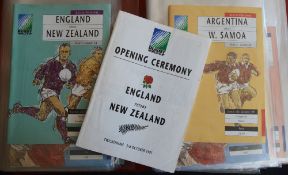 RWC 1991 in Europe Rugby Programmes (32): Full set of the issues from the RWC in the British