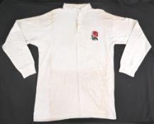 1991 Mike Teague Matchworn England Rugby Jersey: Understood to be from the 'lively' Ireland v