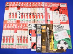 1975/76 Manchester Utd complete season home match programmes (21) plus Red Star Belgrade (4 page