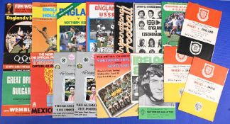 Collection of international match programmes to include 1946 England v Scotland (disaster fund