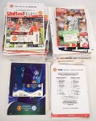 Manchester United FC 2008/09 Home & Away programmes, tickets, menus, newspaper reports and