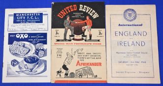 1947/48 Manchester City v Manchester Utd Div. 1 match programme 20 September 1947 (1st Manchester