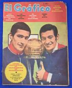 1968 Americas/European club championship Estudiantes v Manchester Utd Argentinian magazine 'El