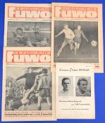 1965/66 European Cup match programme ASK Vorwarts (Berlin) v Manchester Utd b&w issue 17 November