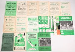 Selection of Plymouth Argyle programmes 1949/50 Wolves (FAC), 1952/53 Birmingham City, 1953/54