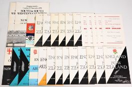 1976, 78 & 79 Tourists in the UK etc Rugby Programmes (24): With much duplication, hence guide