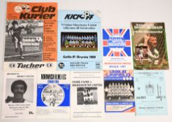 1980/81 Collection of Manchester Utd friendly match programmes to include Gefle If/Brynas, IFK