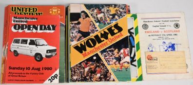 1980/81 Manchester Utd complete season home match programmes (21) plus League Cup Coventry City; FAC