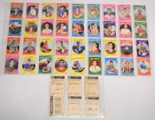 A&BC Football Cards 1960 Series 2 Full Set of 42 Most in very good condition with some crease's