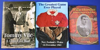 Impressive Wales interest trio of ltd ed rugby books (3): Phil Grant's very substantial signed