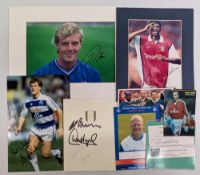 London Football Teams Signed Photographs & Cards, to include Claus Jensen Charlton, Trevor