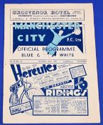 Pre-War 1938/1939 Manchester City v Sheffield Utd Div. 2 match programme 22 October 1938; small