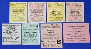 Tickets: Collection of FA Amateur Cup final match tickets at Wembley 1952 Walthamstow Avenue v