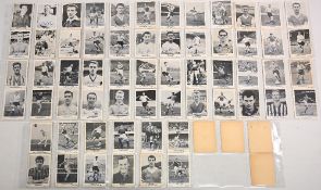 A&BC Football Cards 1961 Full Set of 64 Generally in good condition with some crease's small marks