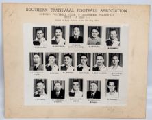 1953 Southern Transvaal Football Association Team Photograph, from a match v Dundee Football Club