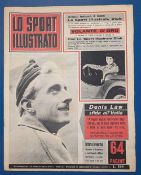 1965 Italian 'Lo Sport Illustrato' publication 64 pages dated 2 December 1965, Denis Law photo on