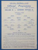 1944 Matt Busby Captain of the Combined Services: 1944 England v Combined Services at Chelsea single