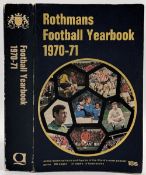 1970-71 Rothmans Football Yearbook, the 1st Rothmans guidebook - in F-G used condition
