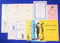 1970s-90s Scottish Clubs Rugby Dinner Menus (14): VG: Boroughmuir, Cambuslang, Clydebank,