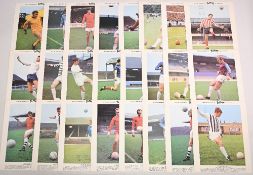 Typhoo International Stars Football Cards 1969 Full Set of 24 All in excellent condition