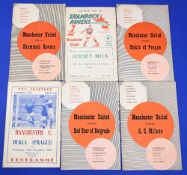 1957/58 Manchester Utd European Cup match programmes to include Shamrock Rovers (home), Shamrock
