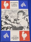 1975 South-West Africa v France Rugby Programme: Bold photographic cover for this 17th June clash.