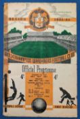 1951/52 Wolves reserves v Manchester Utd Central League match programme 17 November 1951; heavy