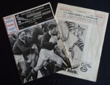 1969 S Africa v Australia Test Rugby Programme etc (2): 8pp Ellis Park example, signed by HO de
