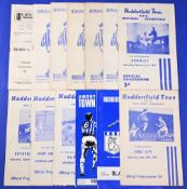 Selection of Huddersfield Town home programmes 1948/49 Middlesbrough, 1951/52 Middlesbrough, 1952/53