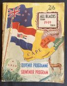 1949 SA Preview Brochure for the NZ Rugby Tour: Attractive 96pp near-A4 size with multi-colour