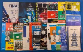 Selection of football programmes 1966/67 Leeds Utd v Chelsea FAC s/f, 1967/68 WBA v Birmingham