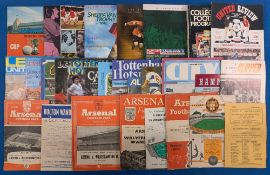 Selection of Wolves home match programmes 1946/47 Rotherham Utd (FAC) (selotape strip), 1953/54