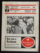 1969 Transvaal v Barbarians Rugby Programme: Solid standard detailed issue. G/VG