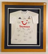 2004-05 Tottenham Hotspurs Team Signed Football Shirt- signed by 16 team members, Kappa shirt -
