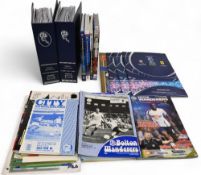 Collection of Bolton Wanderers home match programmes 2007/08 RCD Espanyol (friendly), Manchester