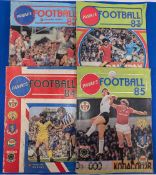 1982-1985 Four Panini Football Sticker Albums Panini 1982 - complete covers worn marked, Panini 1983
