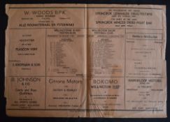 Scarce 1969 Boland v Australia Rugby Programme: 4pp paper issue, nibbles & nicks as usual to the