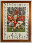 1997 British & I 'Lions Victorious' Art Portraits Signed F Cotton: After the great SA tour win,