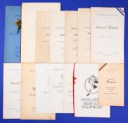 1953-1980s English Clubs Rugby Dinner Menus (14): Harlequins 62 (2 different dates), 64 & 65,