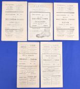 Selection of Ballymena Utd home programmes 1949/50 Glentoran, 1950/51 Linfield, 1951/52 Linfield (