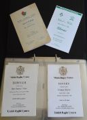 1933-2004 Wales Rugby Dinner Menus (16): An insider's collection of some mostly comparatively recent