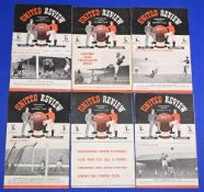 1949/50 Manchester Utd home match programmes v Huddersfield Town, Birmingham City, Liverpool,