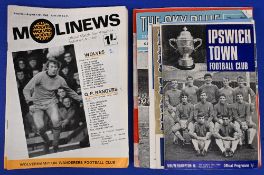 1968/69 Wolves complete league home match programmes (21) plus Coventry City (26 December 1968-