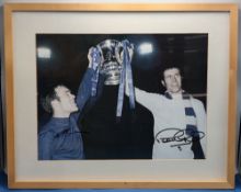 1970 Chelsae FA Cup Winners signed colour photograph, with signatures of Ron Harris and Peter