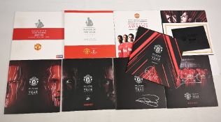Manchester United FC Player of the Year Awards Brochures and Menus 2007/08 - 2018/19 (9) in very
