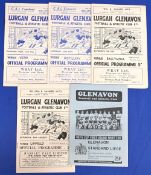 Selection of Glenavon home programmes 1954/55 Ards (Ulster Cup) (both George Eastham father & son in